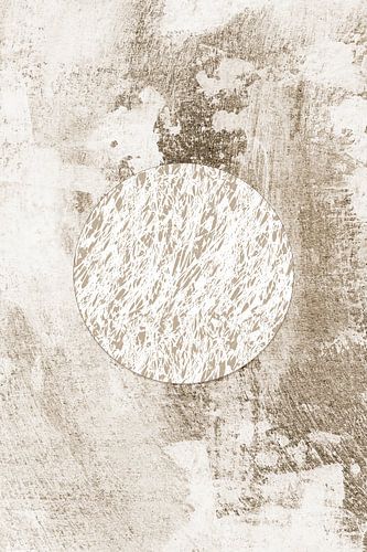 Ikigai. Art zen abstrait et minimaliste. Style japonais. Teintes de terre V