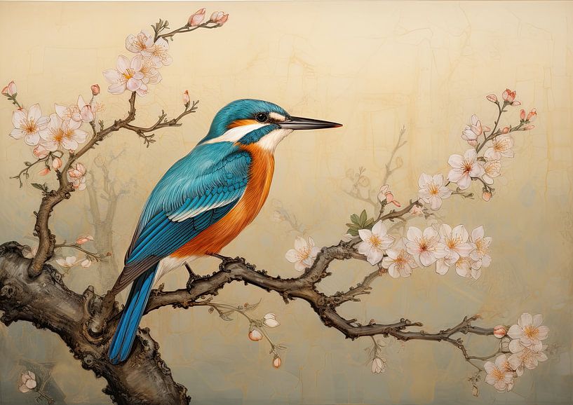 Kingfisher art by Eye catching paintings