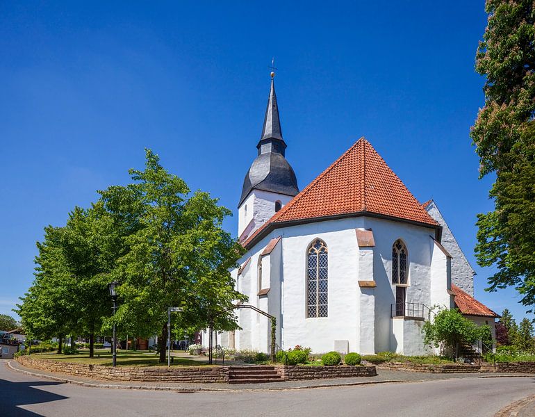 Kerk, Stemwede-Levern, Gemeente Stemwede, Noordrijn-Westfalen, Duitsland, Europa van Torsten Krüger