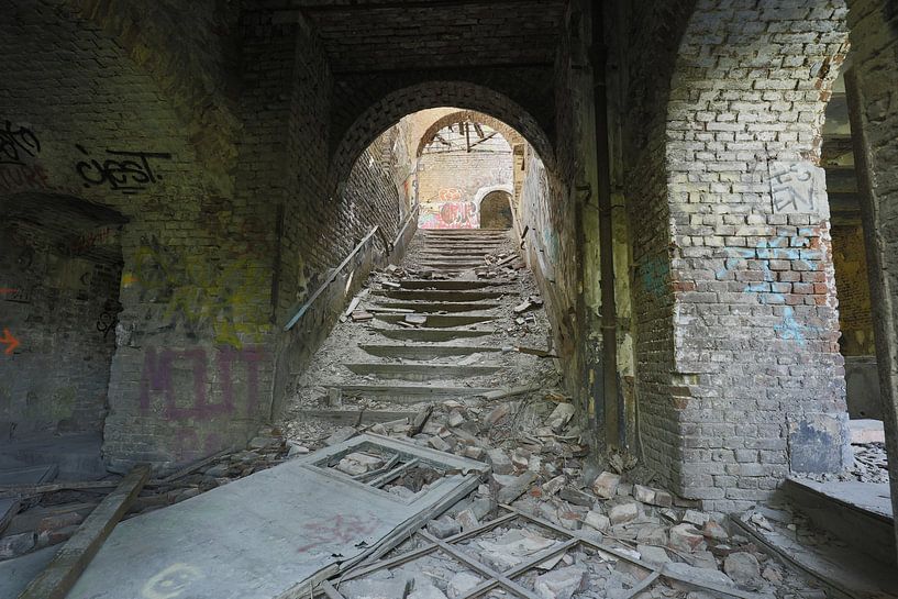 staircase in ruins by Margit Houtman