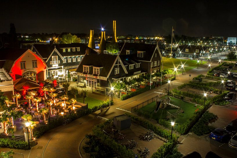 Nautish Kwartier in Huizen (birdview) von Vincent Snoek