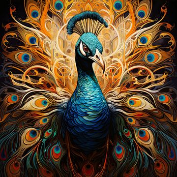 Pfau Kunst von Blickfänger Gemälde