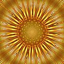 Mandala Goldenes Licht von Violetta Honkisz Miniaturansicht