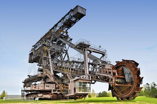 Ehemalige Kohlebagger im früheren Tagebau Golpa-Nord bei Gräfenhainichen