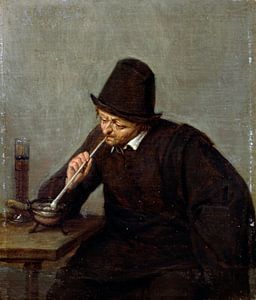 Een rokende man, Adriaen van Ostade
