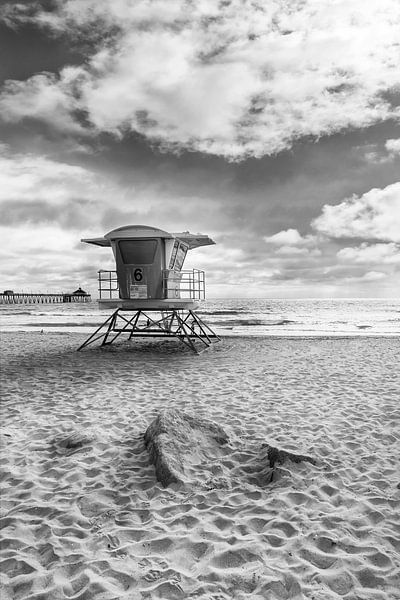 KALIFORNIEN Imperial Beach | Monochrom von Melanie Viola