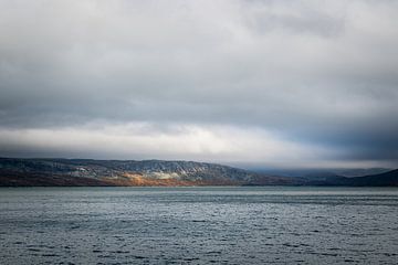 Kahlkopfrost im See in Norwegen von Mickéle Godderis