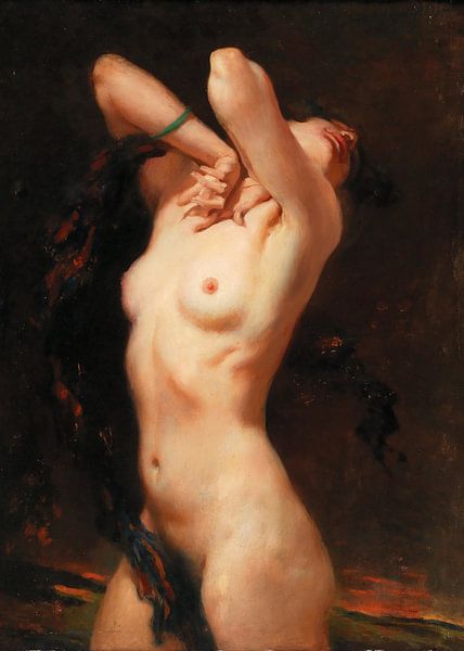 Standing Female Nude van Antonije Lazovic