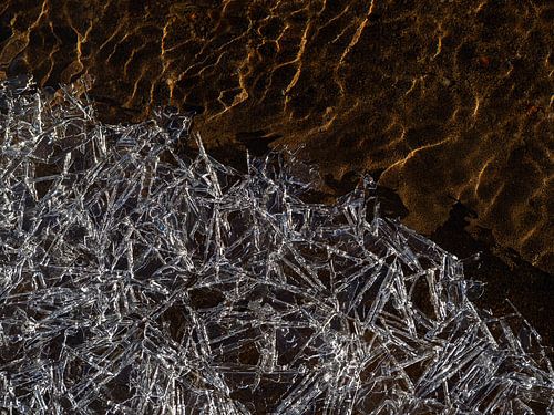 Ice crystal Iceland by Dick Hoogenboom