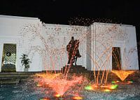 water show met prachtige licht effecten