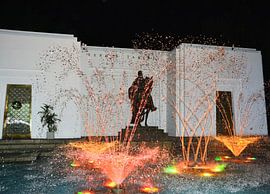 water show met prachtige licht effecten