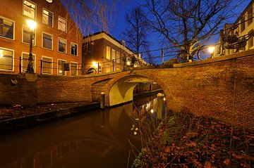 Magdalena bridge over the Nieuwegracht canal in Utrecht