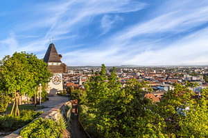 Grazer Uhrturm mit Panoramablick