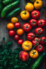 Gemüse Vielfalt von Poster Art Shop