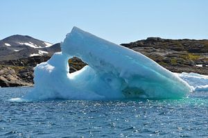 IJsberg, Iceberg, Groenland, Greenland van Yvonne Balvers