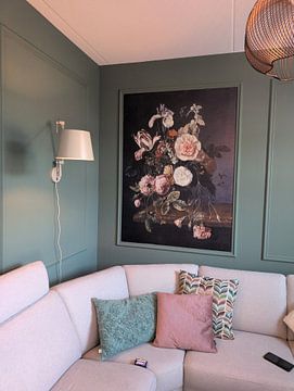 Klantfoto: Stilleven met bloemen, Jacob van Walscapelle