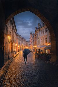 Prague Street von Iman Azizi