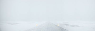 Panorama Winterscene - IJsland van Gerald Emming