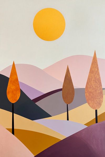 Harmony of the hills - Sunlight by Poster Art Shop