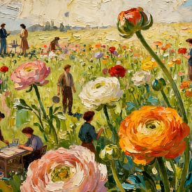 Das Ranunkelfeld – Eine Welt in Blüte von Kristin M