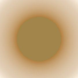 Sonne Ocker Abstrakter Minimalismus von Mad Dog Art