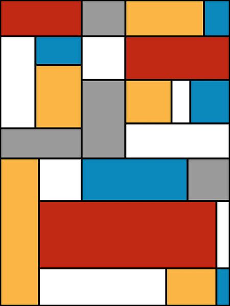 Mondrian Matrix by Hilde Remerie Photography and digital art
