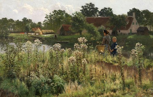 De Leie in Astene, Emile Claus