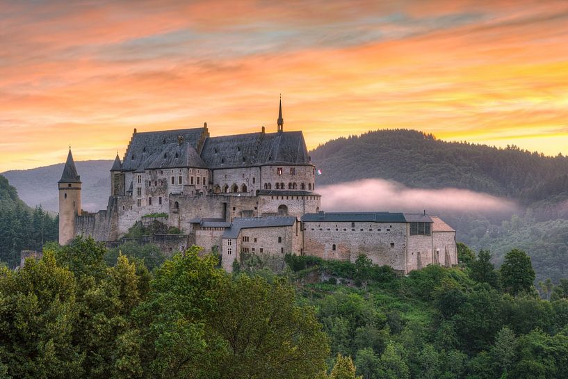 Vianden Castle in Luxembourg #2 by Michael Valjak