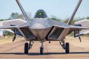 USAF Lockheed Martin F-22 Raptor Tarnkappenjäger.