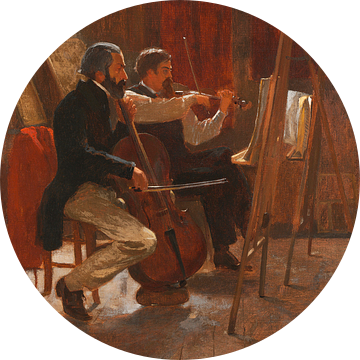 The Studio (1867) door Winslow Homer. van Studio POPPY