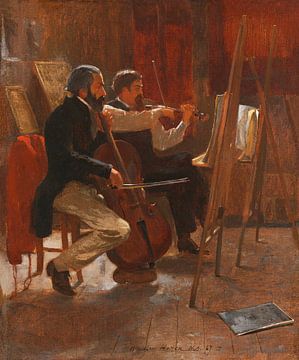 The Studio (1867) door Winslow Homer. van Studio POPPY