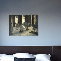 Klantfoto: Repetitie in de Dansfoyer, Edgar Degas, op canvas