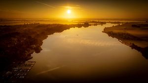 Lever de soleil Binnenmaas Hoeksche Waard