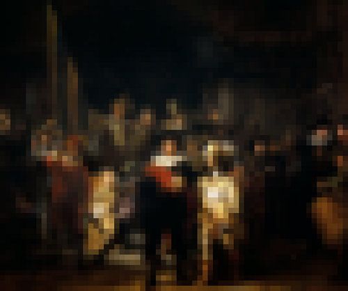 Pixel Art: The Night Watch