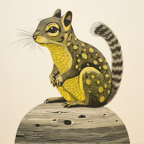 Whimsy Folk Gevlekte eekhoorn