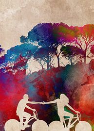 Cycling Bike sport art