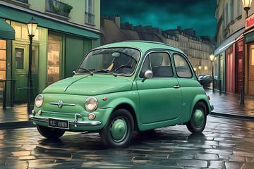 Fiat 500 - Toute en vert