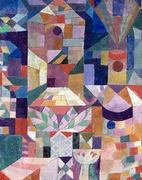 Burggarten (1919) painting by Paul Klee. van Studio POPPY