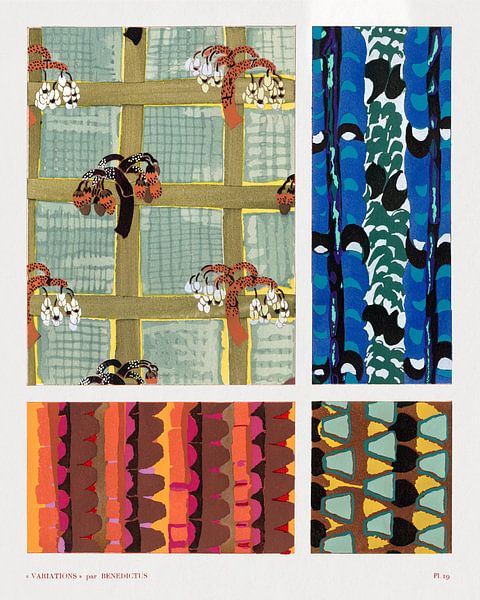 Vintage geometric motifs, variations 19 by Masterful Masters