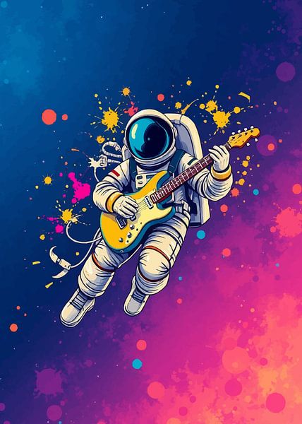 Astronaut Guitarist 2 by MIROKKU