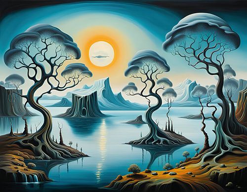 Arctic Dali Stijl Winterlandschap Surrealisme