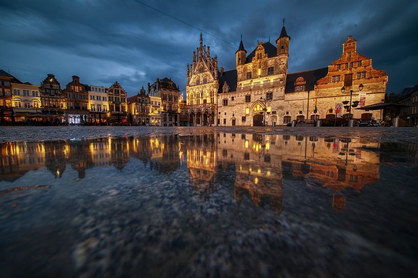 Mechelen bei Nacht von Jim De Sitter