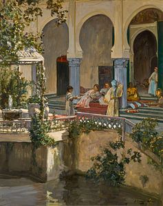 John Lavery, Innenansicht eines maurischen Harems, 1907