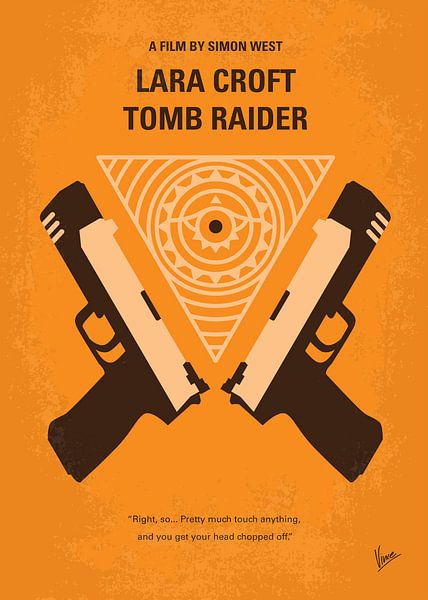 No209 Lara Croft Tomb Raider minimal movie poster van Chungkong Art