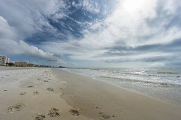 USA, Florida, Perfekter weißer Sandstrand von Madeira Beach bei Tampa von adventure-photos
