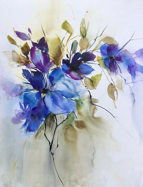 Clematis par annemiek art