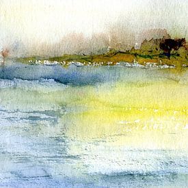 Impressionistic landscape high by Claudia Gründler