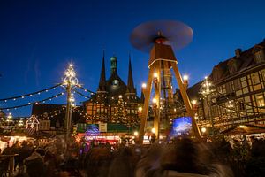 Weihnachtsmarkt auf dem Marktplatz in Wernigerode