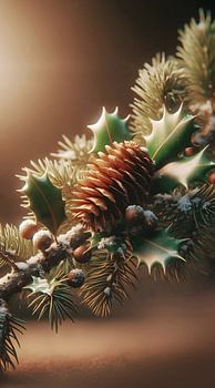 Autumn Christmas branch