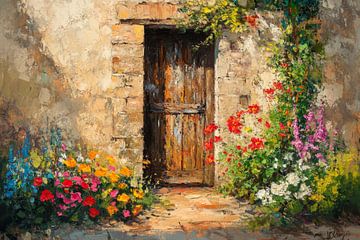 Entrée fleurie sur Poster Art Shop